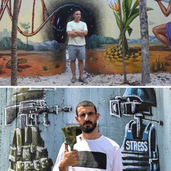 Un artista ucraino e uno palestinese daranno vita a nuovi murales ad Aielli