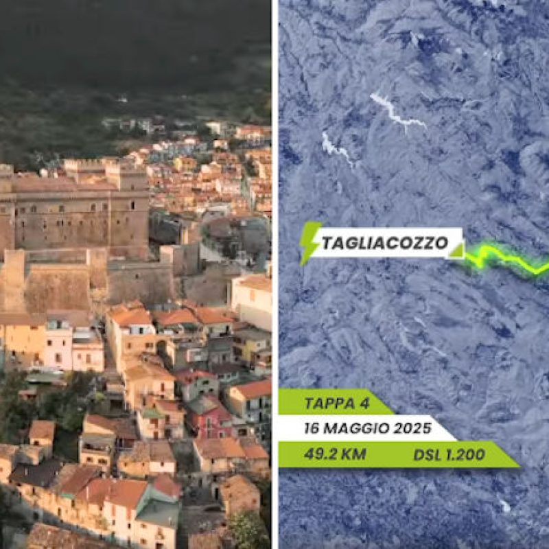 Celano si prepara alla partenza della 4ª Tappa del Giro-E con il Green Fun Village in piazza IV Novembre