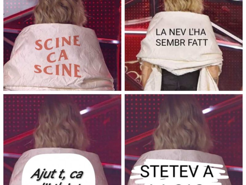 Il messaggio sullo scialle di Chiara Ferragni al Festival di Sanremo diventa un meme in dialetto abruzzese