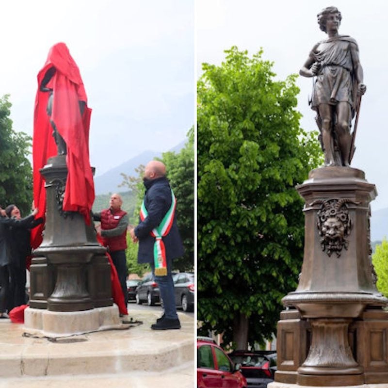La storica Fontana di Saturno-l'Eté riconsegna alla comunità di Magliano de' Marsi in tutto il suo rinnovato splendore