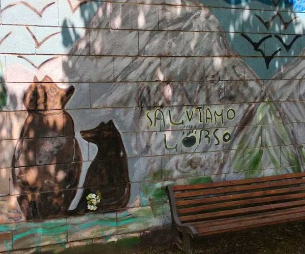 Salviamo l'Orso: un nuovo murale dedicato all'orso bruno marsicano e a chi si occupa della sua tutela
