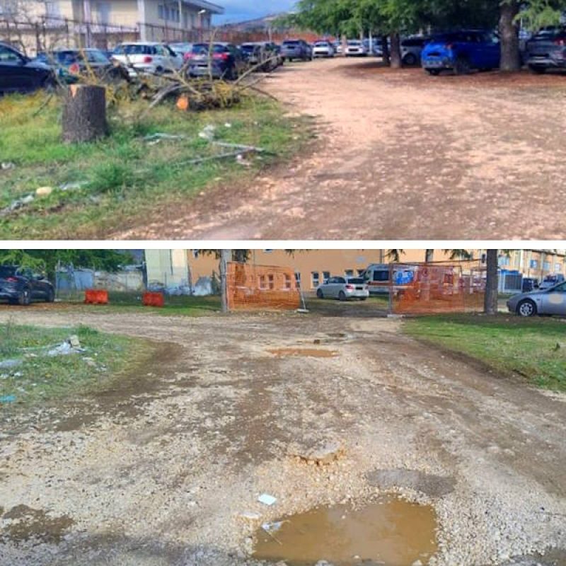 "Parcheggio del personale ospedaliero insufficiente e indecoroso", il NurSind chiede manutenzione e sicurezza