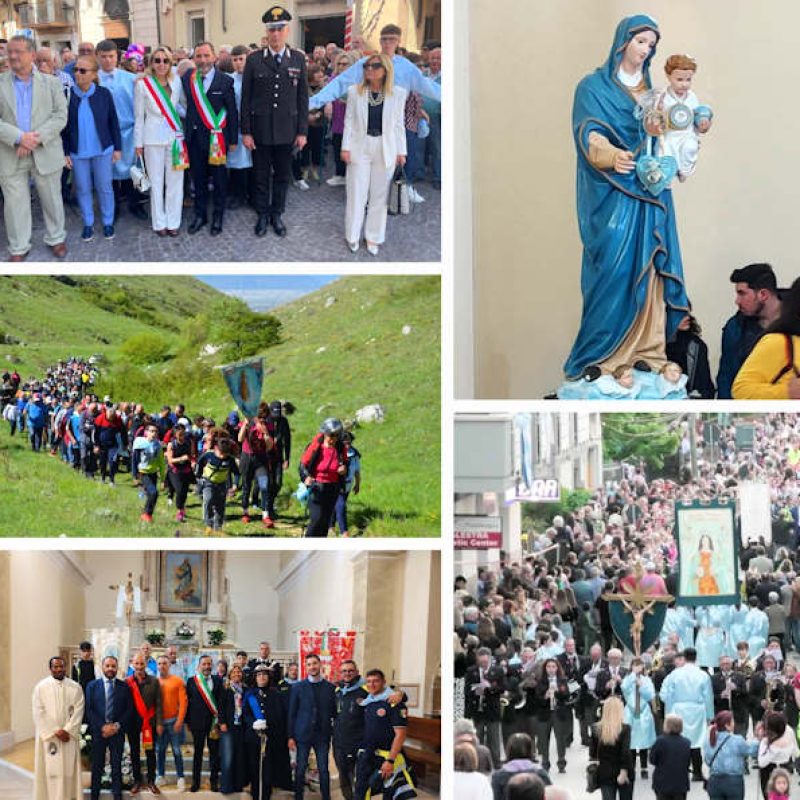 A Gioia dei Marsi si concludono tre giorni di pellegrinaggi tra fede, tradizioni e bellezza