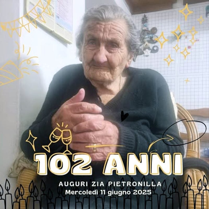 Auguri a Petronilla, la donna più longeva di Pescasseroli oggi compie 102 anni