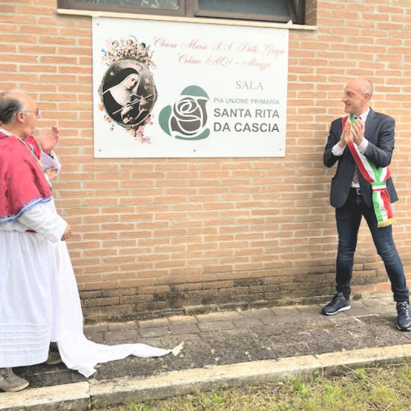 Inaugurazione della Sala "Pia Unione S. Rita da Cascia" e vestizione dei nuovi confratelli a Celano
