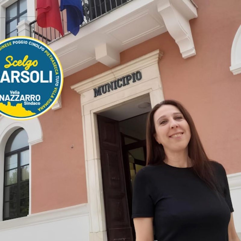 Elezioni comunali. Scelgo Carsoli, Velia Nazzarro: "Ci siamo, pronti per la presentazione ufficiale"